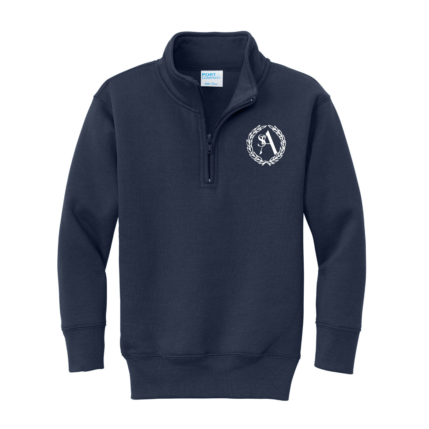 St. Ann "Sweatshirt" Style 1/4 Zip Navy