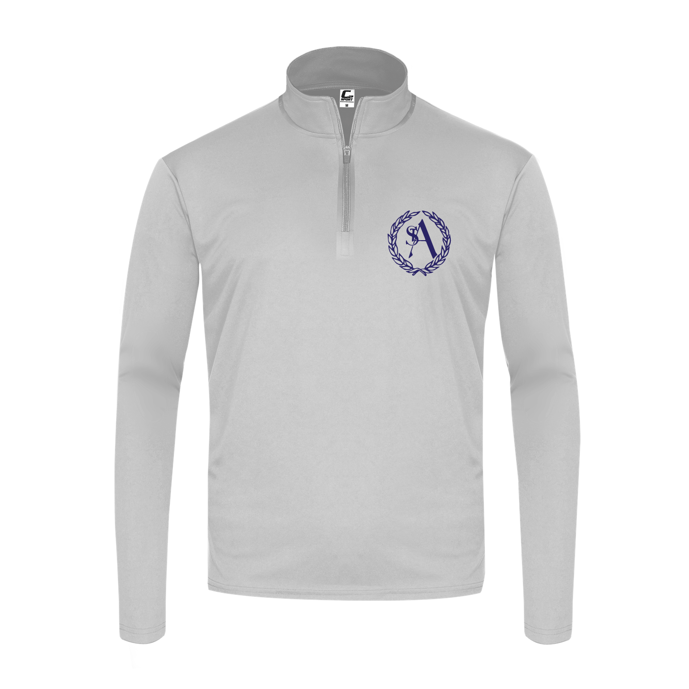 Uniform Approved Lightweight Performance Fabric Quarter Zip with St. Ann Crest