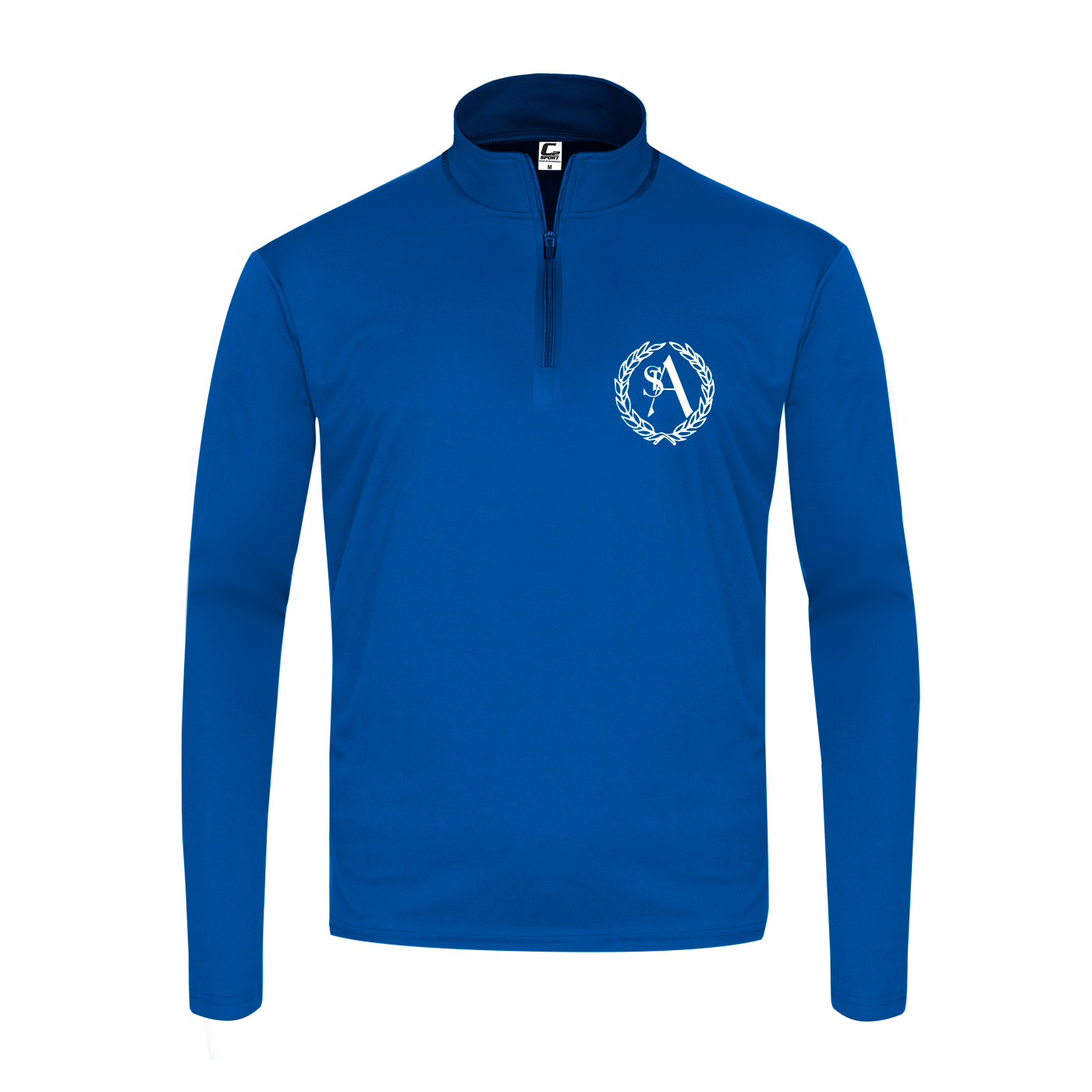 Uniform Approved Lightweight Performance Fabric Quarter Zip with St. Ann Crest