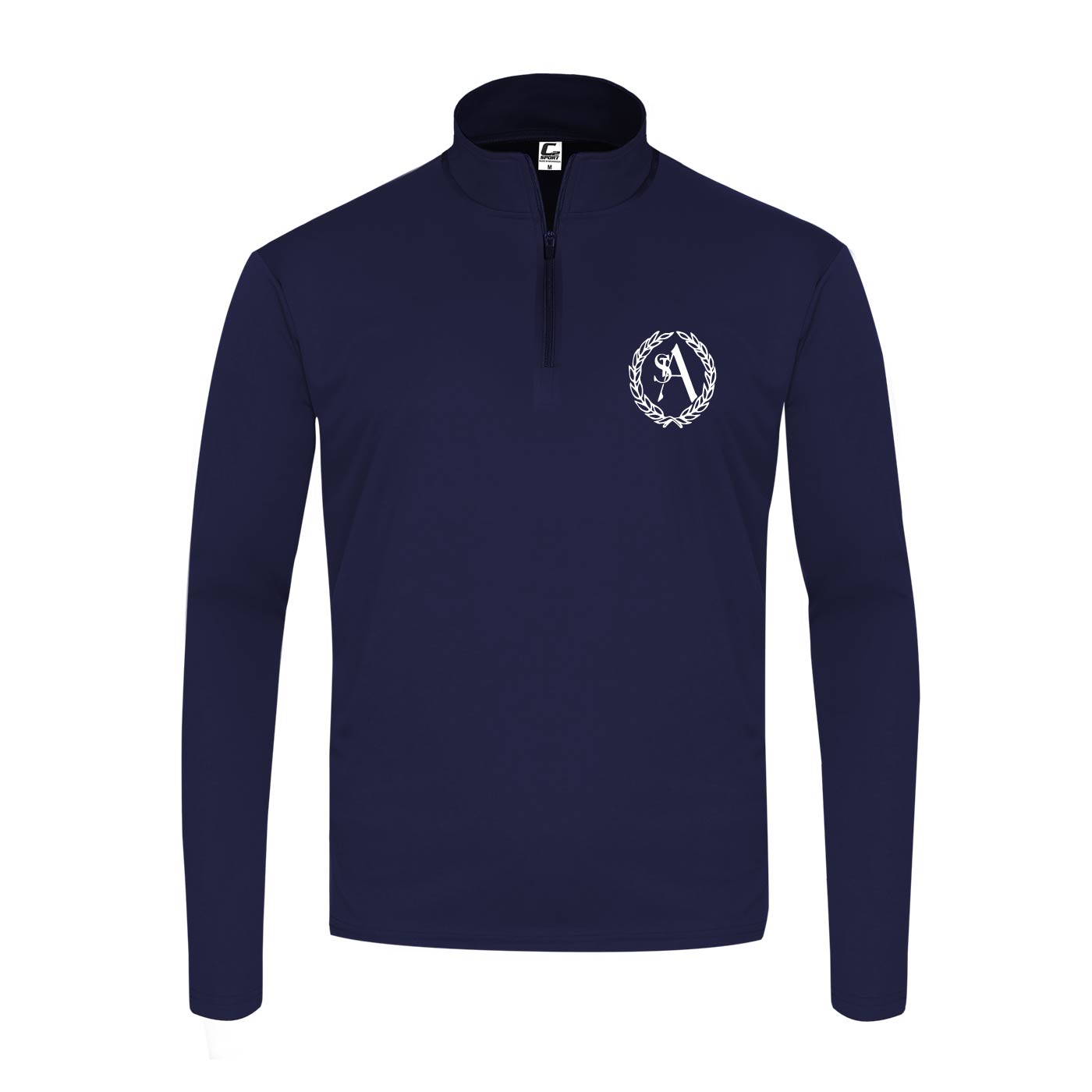 Uniform Approved Lightweight Performance Fabric Quarter Zip with St. Ann Crest